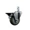 Service Caster 3.5'' Gray Polyurethane Wheel Swivel 3/4'' Square Stem Caster with Brake SCC-SQ20S3514-PPUB-GRY-PLB-34 - alternate 1